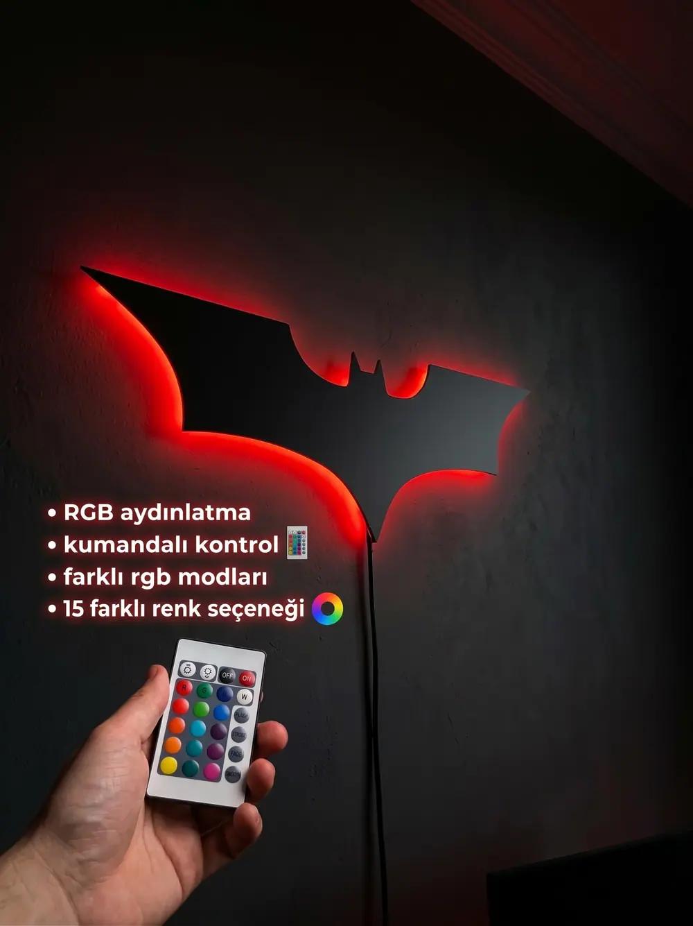Batman RGB duvar lambası