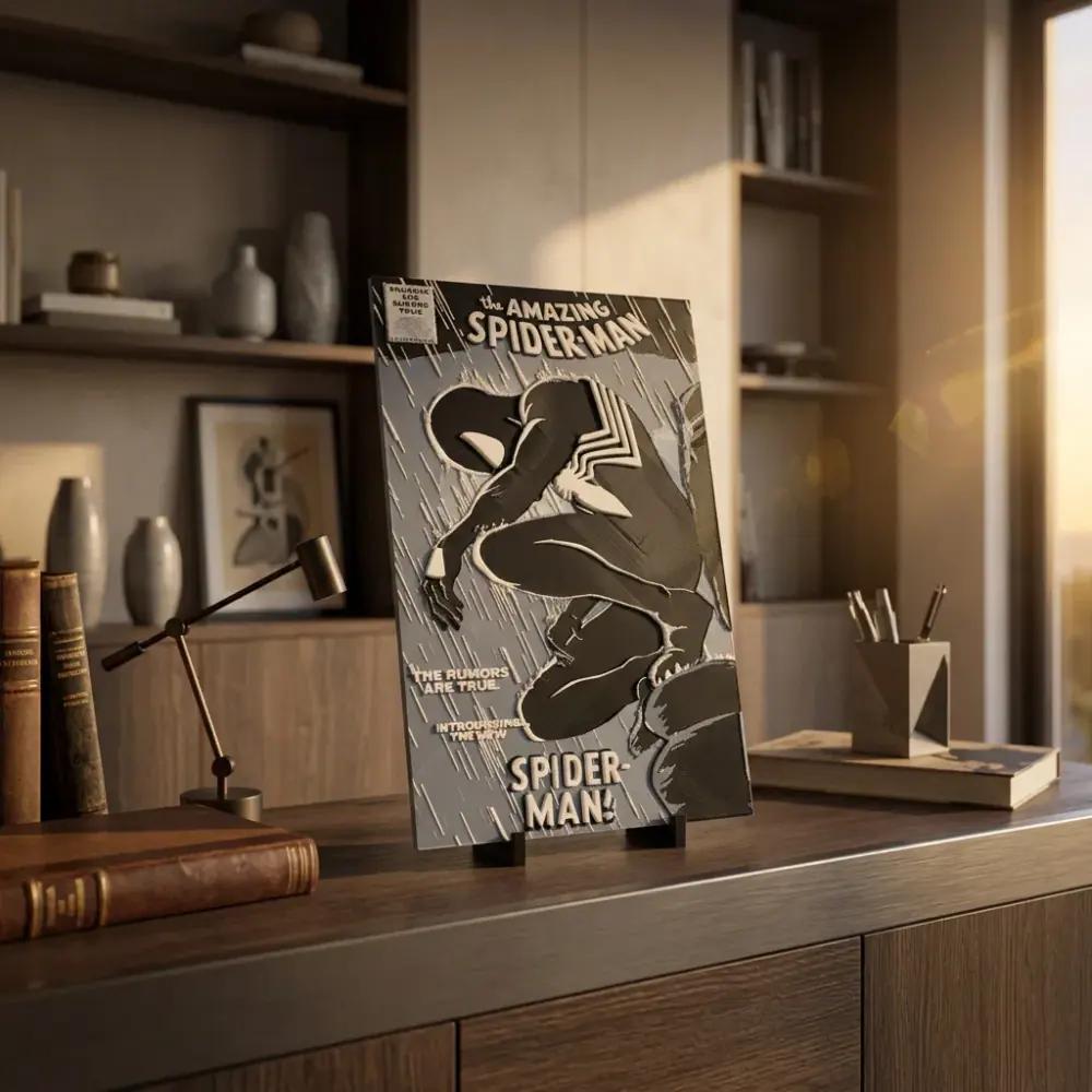 Spider-Man Black Suit Masaüstü Dekoratif Tablo