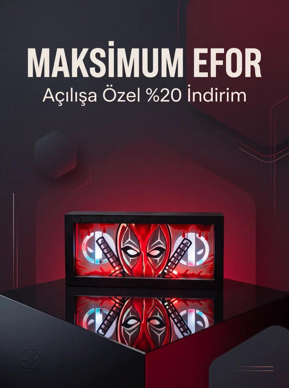 Deadpool  LED Işık Kutusu