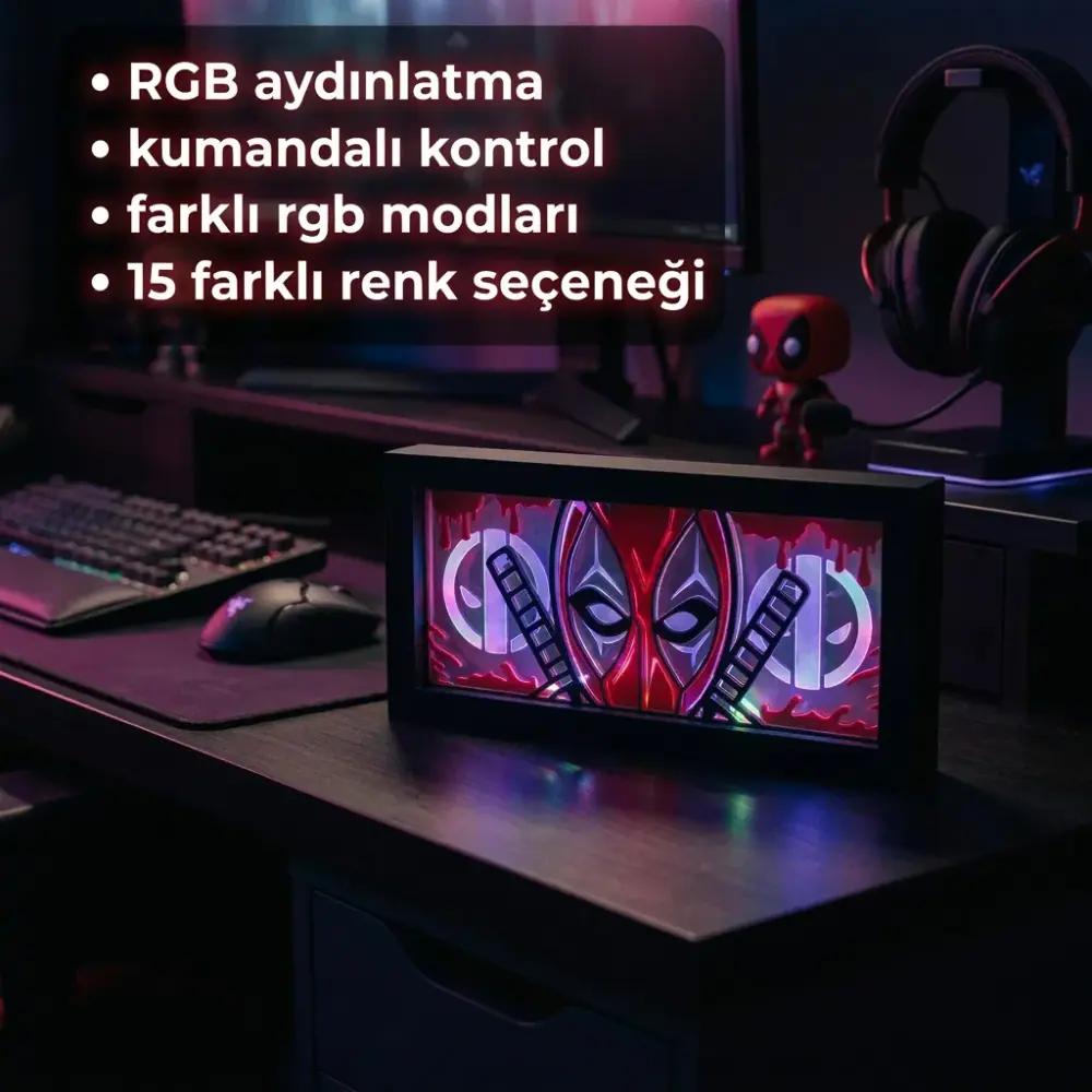 Deadpool  LED Işık Kutusu