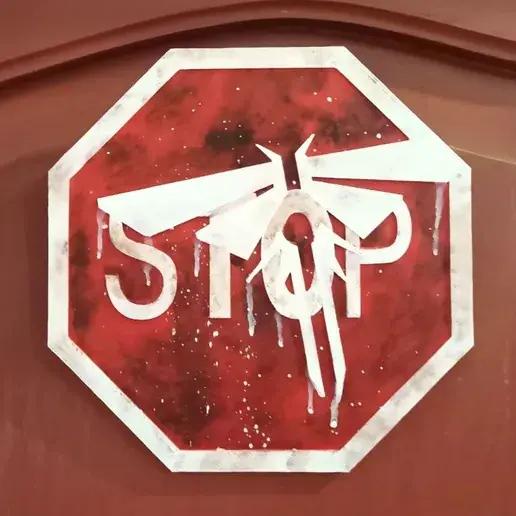 Last Of Us stop sign